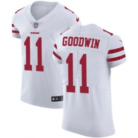 Wholesale Cheap Nike 49ers #11 Marquise Goodwin White Men\'s Stitched NFL Vapor Untouchable Elite Jersey