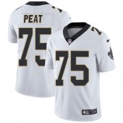 Wholesale Cheap Nike Saints #75 Andrus Peat White Men's Stitched NFL Vapor Untouchable Limited Jersey