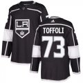 Wholesale Cheap Adidas Kings #73 Tyler Toffoli Black Home Authentic Stitched Youth NHL Jersey