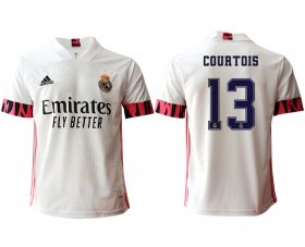 Wholesale Cheap Men 2020-2021 club Real Madrid home aaa version 13 white Soccer Jerseys