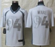Wholesale Cheap Nike Broncos #94 DeMarcus Ware White Men's Stitched NFL Limited Platinum Jersey