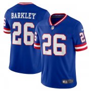 Wholesale Men's New York Giants #26 Saquon Barkley Royal Vapor Untouchable Limited Stitched Jersey