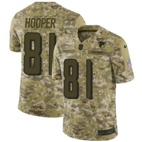 Wholesale Cheap Nike Falcons #81 Austin Hooper Camo Men\'s Stitched NFL Limited 2018 Salute To Service Jersey