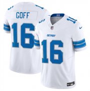 Cheap Men's Detroit Lions #16 Jared Goff White 2024 F.U.S.E. Vapor Limited Football Stitched Jersey