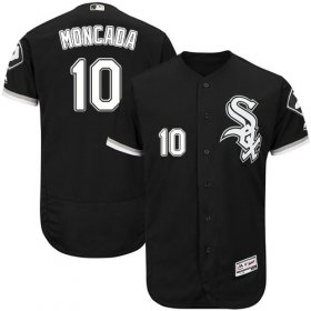Wholesale Cheap White Sox #10 Yoan Moncada Black Flexbase Authentic Collection Stitched MLB Jersey