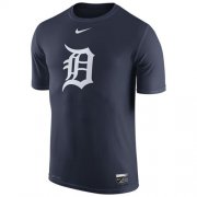 Wholesale Cheap Detroit Tigers Nike Authentic Collection Legend Logo 1.5 Performance T-Shirt Navy