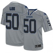 Wholesale Cheap Nike Cowboys #50 Sean Lee Lights Out Grey Men's Stitched NFL Elite Jersey