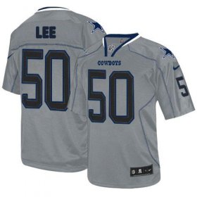 Wholesale Cheap Nike Cowboys #50 Sean Lee Lights Out Grey Men\'s Stitched NFL Elite Jersey