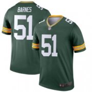 Wholesale Cheap Men's Green Bay Packers #51 Krys Barnes Legend Green Jersey