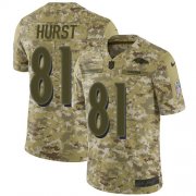 Wholesale Cheap Nike Ravens #81 Hayden Hurst Camo Men's Stitched NFL Limited 2018 Salute To Service Jersey