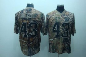 Wholesale Cheap Steelers #43 Troy Polamalu Camouflage Realtree Embroidered NFL Jersey