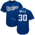 Wholesale Cheap Dodgers #30 Maury Wills Blue Team Logo Fashion Stitched MLB Jersey