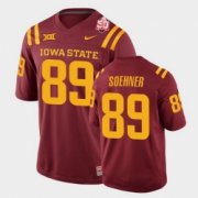 Wholesale Cheap Men Iowa State Cyclones #89 Dylan Soehner 2021 Fiesta Bowl Cardinal College Football Jersey
