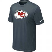Wholesale Cheap Nike Kansas City Chiefs Sideline Legend Authentic Logo Dri-FIT NFL T-Shirt Crow Grey
