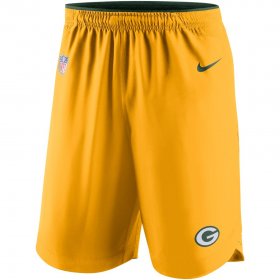 Wholesale Cheap Green Bay Packers Nike Sideline Vapor Performance Shorts Gold