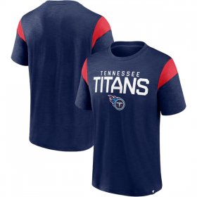 Wholesale Men\'s Tennessee Titans Navy Home Stretch Team T-Shirt