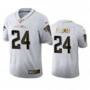 Wholesale Cheap Atlanta Falcons #24 Devonta Freeman Men's Nike White Golden Edition Vapor Limited NFL 100 Jersey