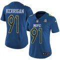 Wholesale Cheap Nike Redskins #91 Ryan Kerrigan Navy Women's Stitched NFL Limited NFC 2017 Pro Bowl Jersey