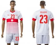Wholesale Cheap Switzerland #23 Shaqiri Away Soccer Country Jersey