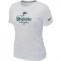 Wholesale Cheap Women's Nike Miami Dolphins Critical Victory NFL T-Shirt White