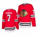 Wholesale Cheap Chicago Blackhawks #7 Brent Seabrook 2019-20 Adidas Authentic Home Red Stitched NHL Jersey