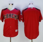 Wholesale Cheap Diamondbacks Blank Red/Brick New Cool Base Stitched MLB Jersey