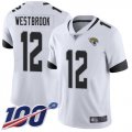 Wholesale Cheap Nike Jaguars #12 Dede Westbrook White Men's Stitched NFL 100th Season Vapor Limited Jersey