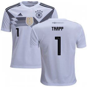 Wholesale Cheap Germany #1 Trapp White Home Kid Soccer Country Jersey
