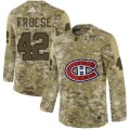Wholesale Cheap Adidas Canadiens #42 Byron Froese Camo Authentic Stitched NHL Jersey