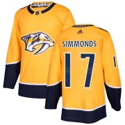 Wholesale Cheap Adidas Predators #17 Wayne Simmonds Yellow Home Authentic Stitched NHL Jersey