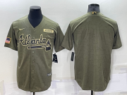 Wholesale Cheap Men's Atlanta Braves Blank Camo Salute To Service Cool Base Stitched Jersey