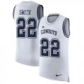 Wholesale Cheap Nike Cowboys #22 Emmitt Smith White Men's Stitched NFL Limited Rush Tank Top Jersey