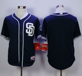 Wholesale Cheap Padres Blank Dark Blue Cool Base Stitched MLB Jersey