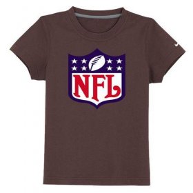Wholesale Cheap NFL Logo Youth T-Shirt Brown