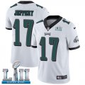 Wholesale Cheap Nike Eagles #17 Alshon Jeffery White Super Bowl LII Men's Stitched NFL Vapor Untouchable Limited Jersey