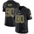 Wholesale Cheap Nike Steelers #90 T. J. Watt Black Men's Stitched NFL Limited Rush Impact Jersey