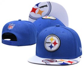 Wholesale Cheap Steelers Team Logo Blue Adjustable Hat TX