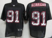 Wholesale Cheap Sideline Black United Redskins #91 Ryan Kerrigan Black Stitched NFL Jersey