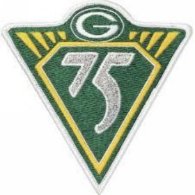 Wholesale Cheap Stitched NFL Green Bay Packers 75th Jersey Patch