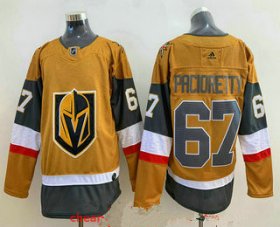 Wholesale Cheap Men\'s Vegas Golden Knights #67 Max Pacioretty Gold 2020-21 Alternate Stitched Adidas Jersey