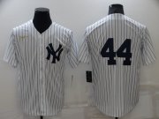 Wholesale Cheap Men's New York Yankees #44 Reggie Jackson No Name White Throwback Stitched MLB Cool Base Nike Jersey