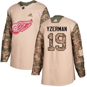 Wholesale Cheap Adidas Red Wings #19 Steve Yzerman Camo Authentic 2017 Veterans Day Stitched NHL Jersey