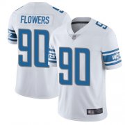 Wholesale Cheap Nike Lions #90 Trey Flowers White Men's Stitched NFL Vapor Untouchable Limited Jersey