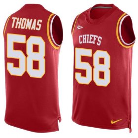 Wholesale Cheap Nike Chiefs #58 Derrick Thomas Red Team Color Men\'s Stitched NFL Limited Tank Top Jersey