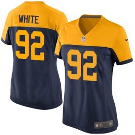 Wholesale Cheap Nike Packers #92 Reggie White Navy Blue Alternate Women\'s Stitched NFL New Elite Jersey
