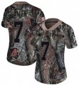 Wholesale Cheap Nike Panthers #7 Kyle Allen Camo Women's Stitched NFL Limited Rush Realtree Jersey