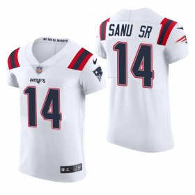 Cheap New England Patriots #14 Mohamed Sanu Sr. Nike Men\'s White Team Color Men\'s Stitched NFL 2020 Vapor Untouchable Elite Jersey
