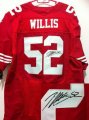 Wholesale Cheap Nike 49ers #52 Patrick Willis Red Team Color Men's Stitched NFL Elite Autographed Jersey