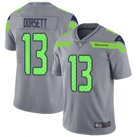 Wholesale Cheap Nike Seahawks #13 Phillip Dorsett Gray Men\'s Stitched NFL Limited Inverted Legend Jersey