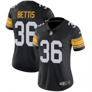 Wholesale Cheap Nike Steelers #36 Jerome Bettis Black Alternate Women's Stitched NFL Vapor Untouchable Limited Jersey